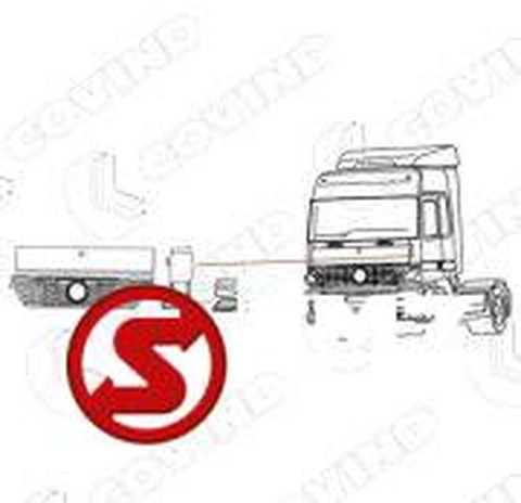 New Aerodynamics/ Spoiler for Truck Mercedes-Benz Windgeleider rechts actros mp1: picture 2