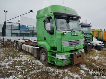 Skip loader truck RENAULT Premium Route