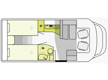 Semi-integrated motorhome ETRUSCO