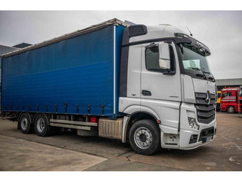 Curtainsider truck Mercedes ACTROS 2548-6X2+E6+VOITH-(+remorque: +5.000 € ): picture 2