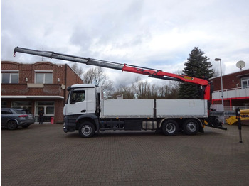 Crane truck, Dropside/ Flatbed truck Mercedes-Benz 2648 Baustoffpritsche + PK 23001 TEC3 Kran: picture 2