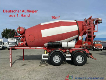 Concrete mixer semi-trailer