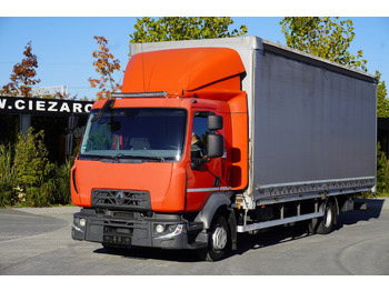 Curtainsider truck RENAULT Midlum