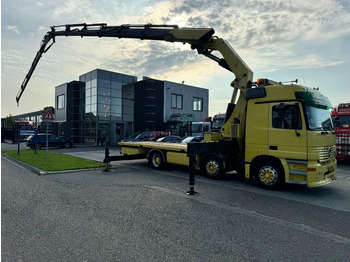 Dropside/ Flatbed truck, Crane truck Mercedes-Benz Actros 6X2 PALFINGER + FLY JIB + REMOTE CONTROL: picture 4