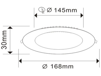 Construction equipment Unused 80 x LED Panel Recessed 12W - LED SMD - square 3000K (warm white) - 960 Lumens - AC220-240V - Lifetime: 30,000 hours - Driver included- Dimensions: 170mm x 28mm - Mounting diameter: 140mm - Bea: picture 5