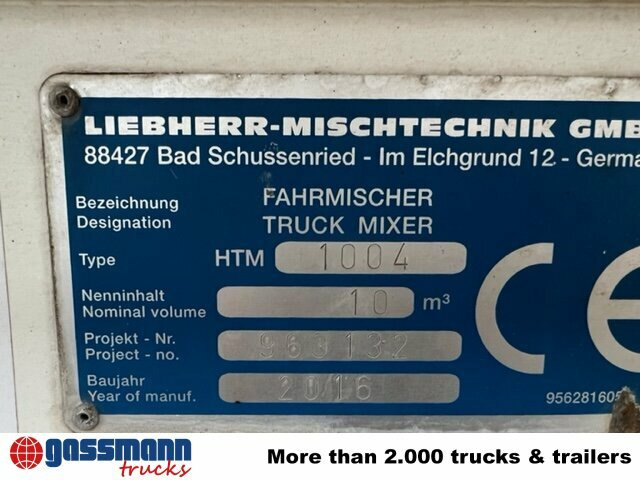 Concrete mixer semi-trailer MÜLLER MITTELTAL SF32, Liebherr Betonmischer: picture 10