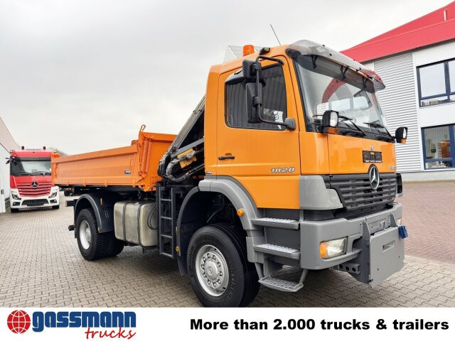 Tipper, Crane truck Mercedes-Benz Atego 1828 AK 4x4, Winterdienstausstattung, Kran: picture 11