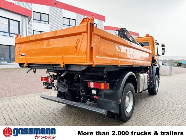 Tipper, Crane truck Mercedes-Benz Atego 1828 AK 4x4, Winterdienstausstattung, Kran: picture 12