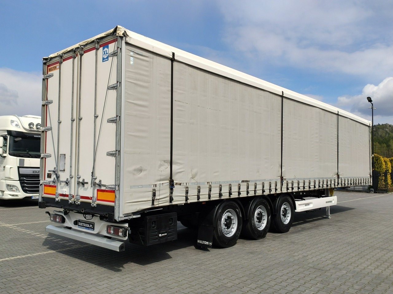 Curtainsider semi-trailer Wielton Standard na osiach SAF LIBNER DO PALET, ZRĄBKI, TROCIN: picture 12