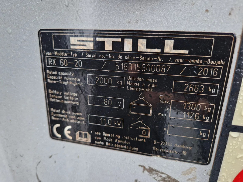 Electric forklift Still RX60-20: picture 8