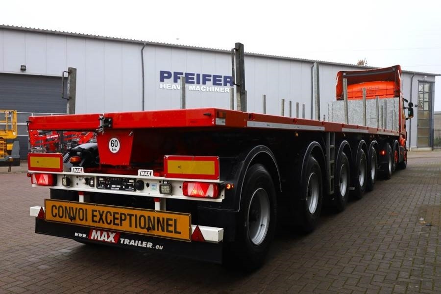 Dropside/ Flatbed semi-trailer MAX Trailer MAX410 The MAX410 with hydro-mechanical" steering: picture 8