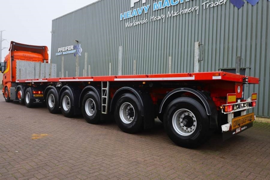 Dropside/ Flatbed semi-trailer MAX Trailer MAX410 The MAX410 with hydro-mechanical" steering: picture 9