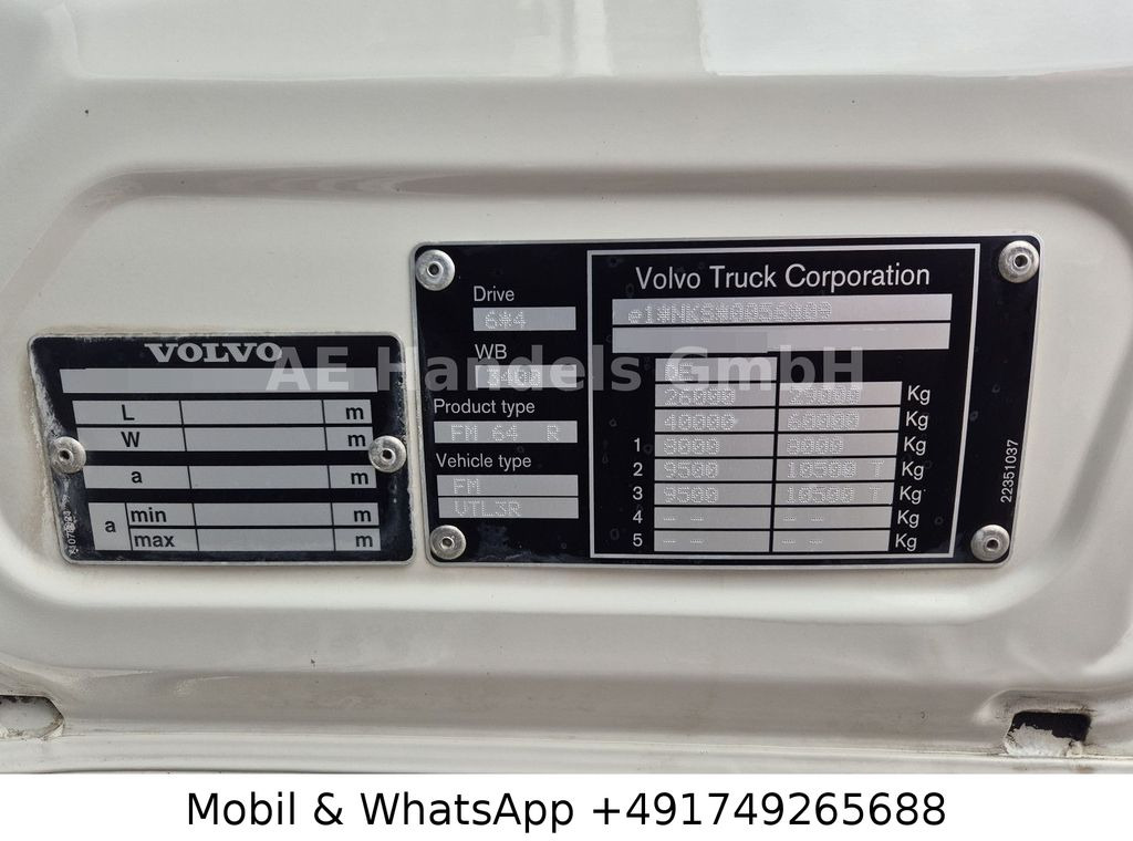 Leasing of Volvo FMX 460 BB 6x4 Meiller *VEB+/Bordmatik/11m³  Volvo FMX 460 BB 6x4 Meiller *VEB+/Bordmatik/11m³: picture 15