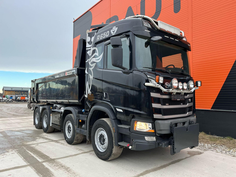 Tipper Scania R 650 8x4 FRONT PLOW EQUIPMENT / FULL STEEL / HUB REDUCTION / WEBASTO: picture 6