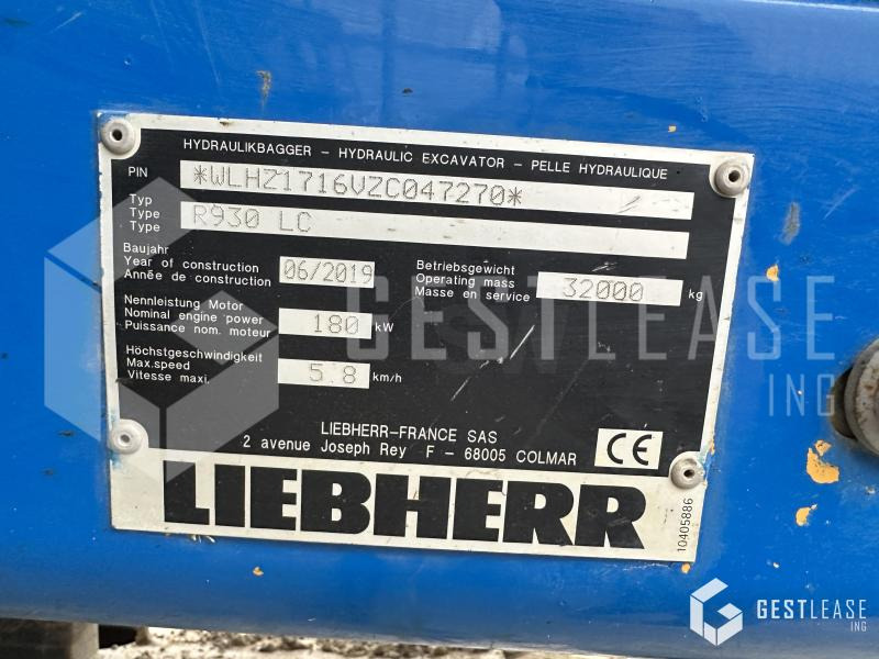 Crawler excavator Liebherr R930LC G8: picture 12