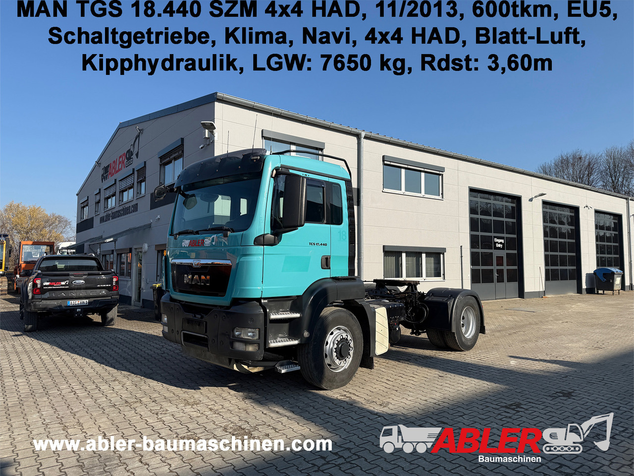 Tractor unit MAN TGS 18.440 SZM 4x4 HAD Kipphydraulik Klima: picture 13