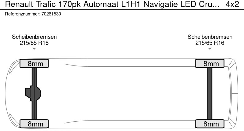 New Small van Renault Trafic 170pk Automaat L1H1 Navigatie LED Cruise Parkeersensoren 5m3 Cruise control: picture 18