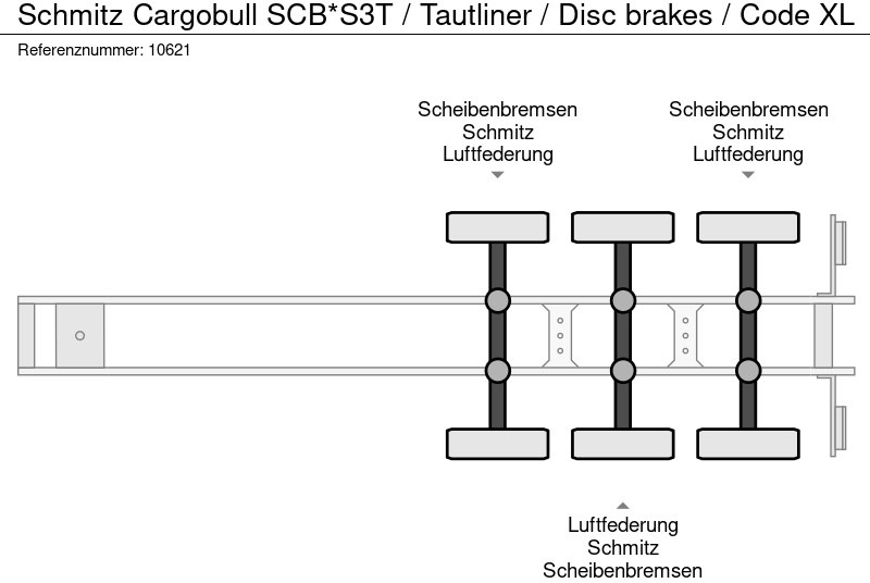 Curtainsider semi-trailer Schmitz Cargobull SCB*S3T / Tautliner / Disc brakes / Code XL: picture 10