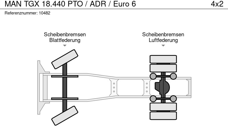 Tractor unit MAN TGX 18.440 PTO / ADR / Euro 6: picture 14