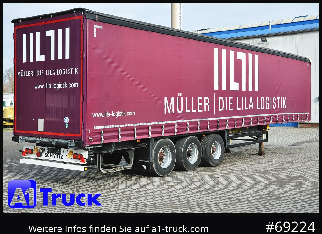 Curtainsider semi-trailer SCHMITZ S01, Code XL, verzinkt, VDI 2700, original 23.265km: picture 10