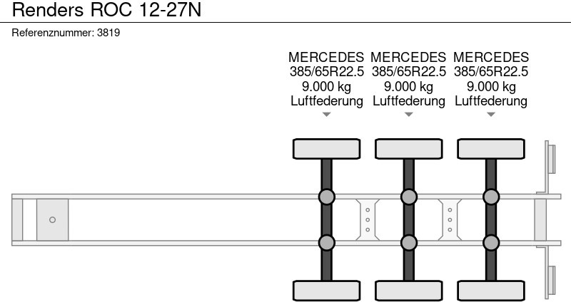 Curtainsider semi-trailer Renders ROC 12-27N: picture 21