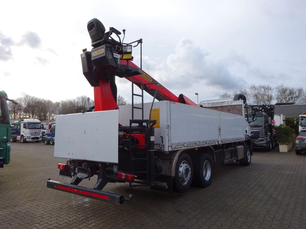 Crane truck, Dropside/ Flatbed truck Mercedes-Benz 2648 Baustoffpritsche + PK 23001 TEC3 Kran: picture 9