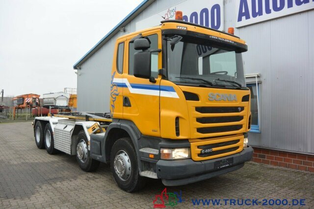 Hook lift truck Scania G 480 8x4 24 T Retarder Deutscher LKW: picture 11