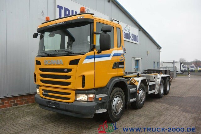 Hook lift truck Scania G 480 8x4 24 T Retarder Deutscher LKW: picture 9