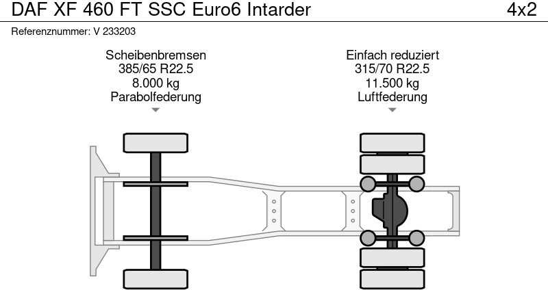 Tractor unit DAF XF 460 FT SSC Euro6 Intarder: picture 12