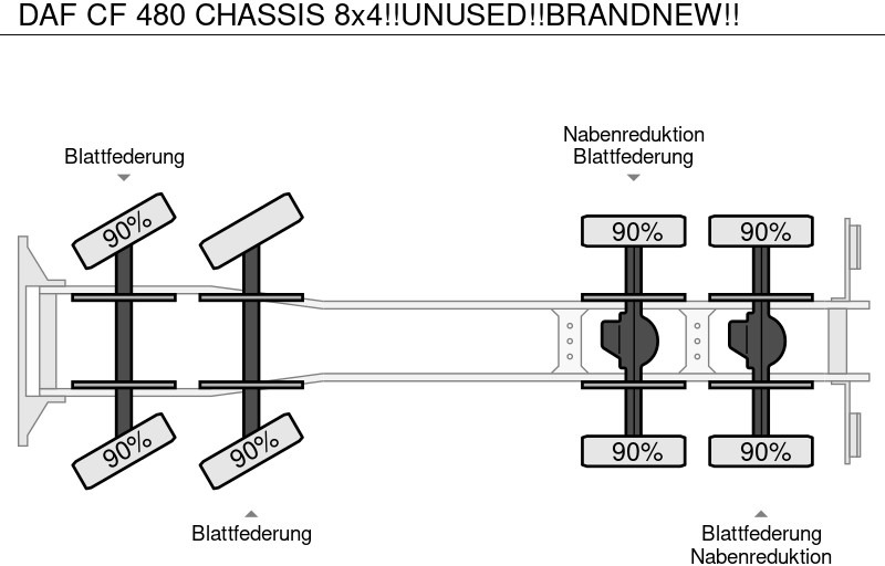 Cab chassis truck DAF CF 480 CHASSIS 8x4!!UNUSED!!BRANDNEW!!: picture 15