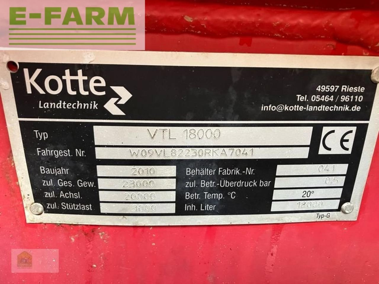 Slurry tanker Kotte vtl 18000: picture 7